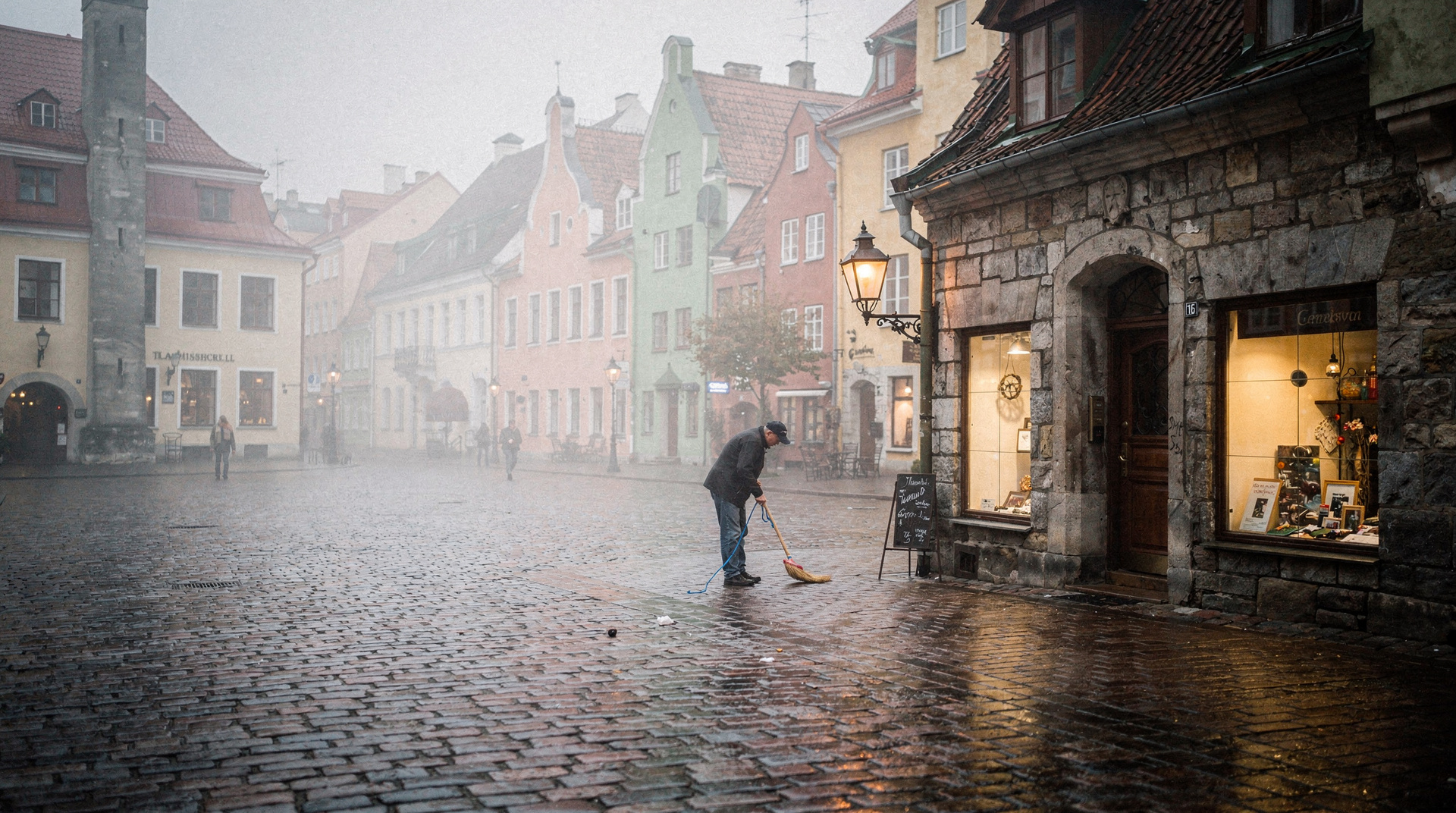 Tallinn Old Town in a quiet year